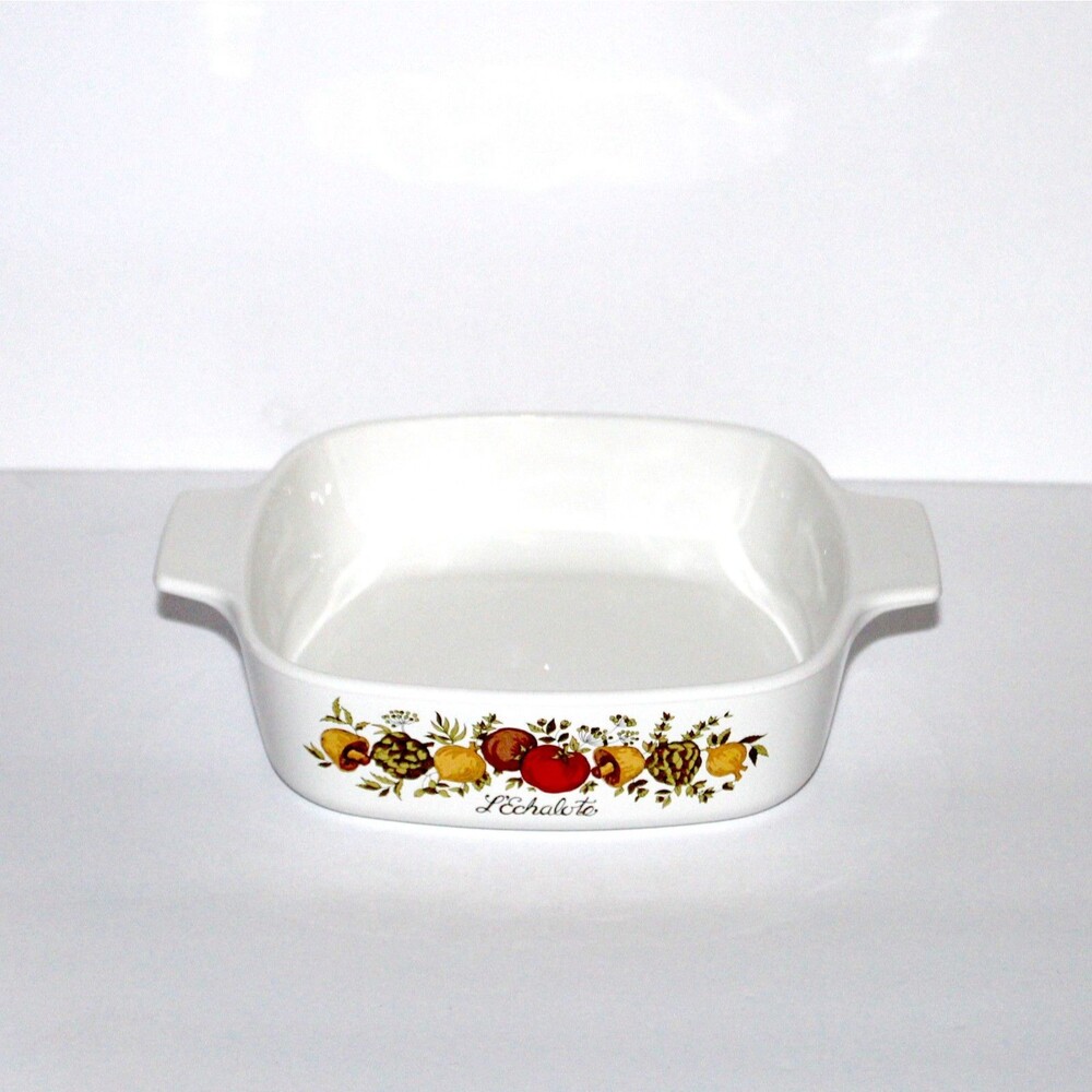 Vintage Corning Ware L’Echalote 1 Qt Baker casserole A-1-B Spice of Life square